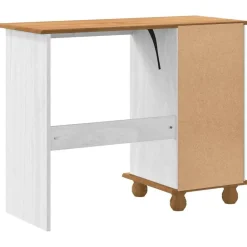 vidaXL Escritorio ASKIM 95 x 40 x 75 cm Madera de pino macizo White