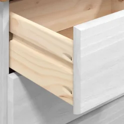 vidaXL Escritorio ASKIM 95 x 40 x 75 cm Madera de pino macizo White