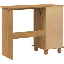 vidaXL Mobiliario De Oficina-Escritorio ASKIM Marrón 95 x 40 x 75 cm Madera de pino macizo