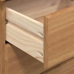 vidaXL Mobiliario De Oficina-Escritorio ASKIM Marrón 95 x 40 x 75 cm Madera de pino macizo