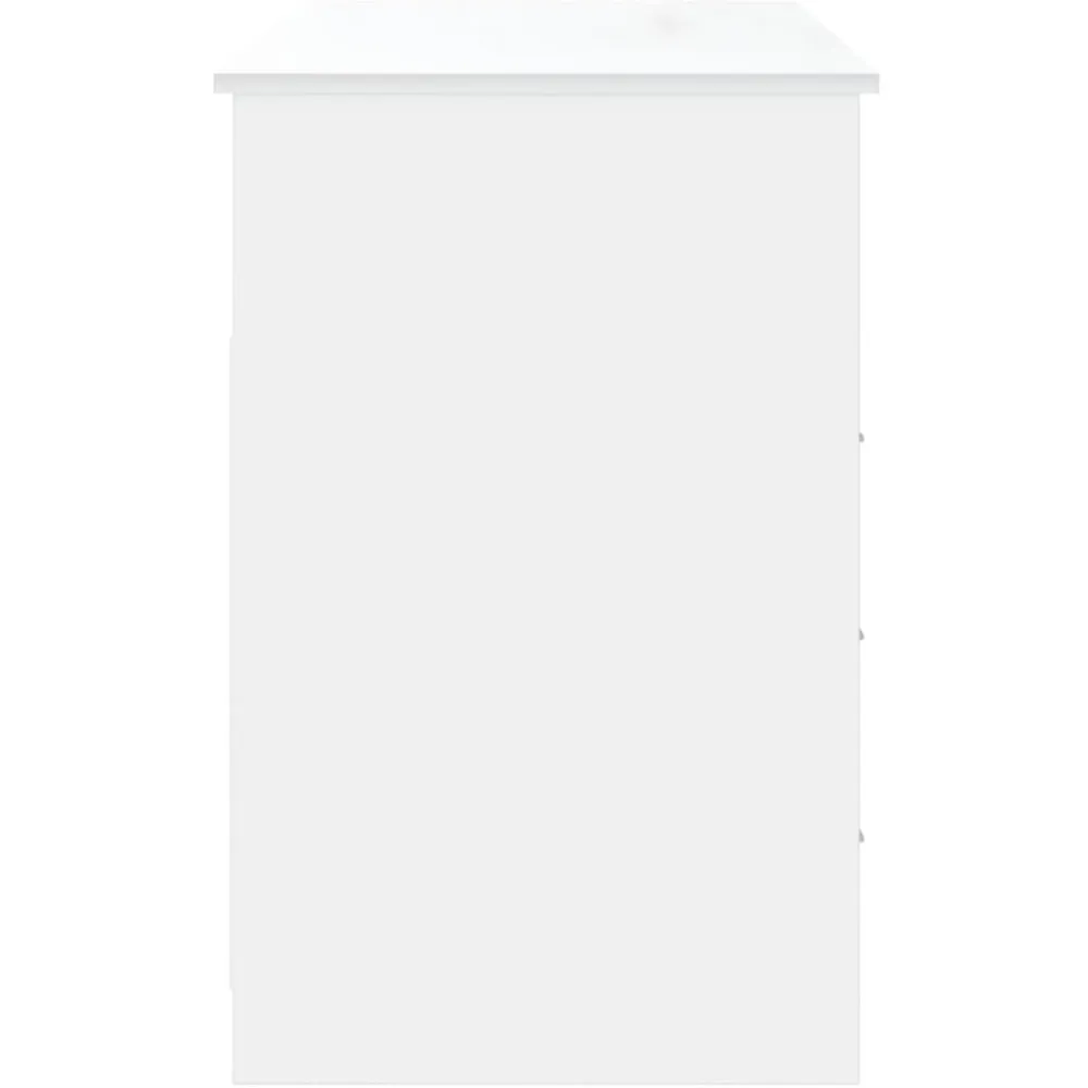 vidaXL Escritorio cajones madera contrachapada 102x50x76 cm Blanco Best