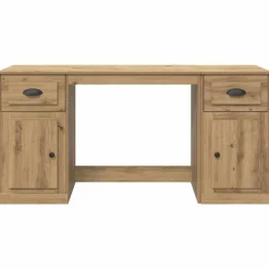 vidaXL Mobiliario De Oficina-Escritorio con armario Roble artesanal 154,5 x 50 x 75 cm