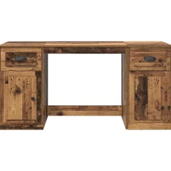 vidaXL Escritorio con armario 154,5 x 50 x 75 cm Madera vieja Best