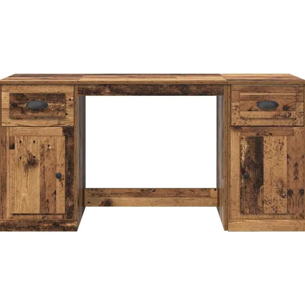 vidaXL Escritorio con armario 154,5 x 50 x 75 cm Madera vieja Best