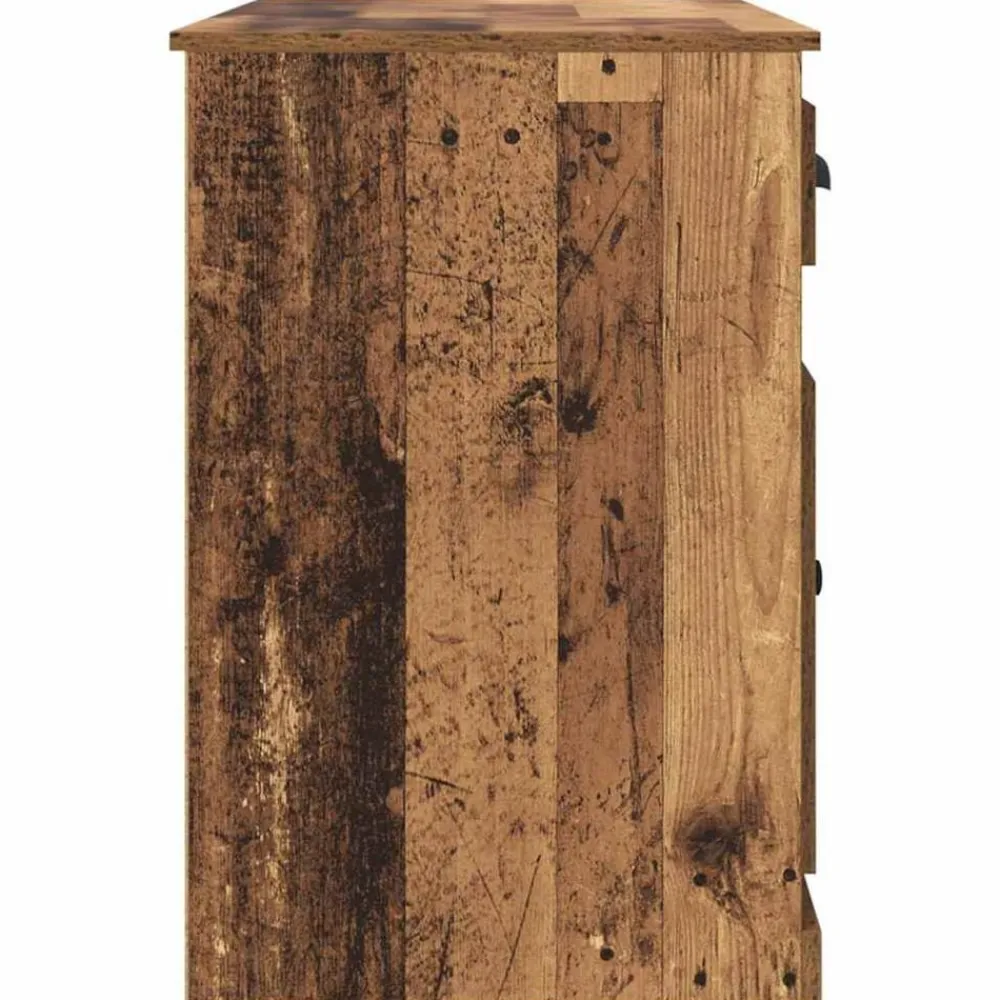 vidaXL Escritorio con armario 154,5 x 50 x 75 cm Madera vieja Best