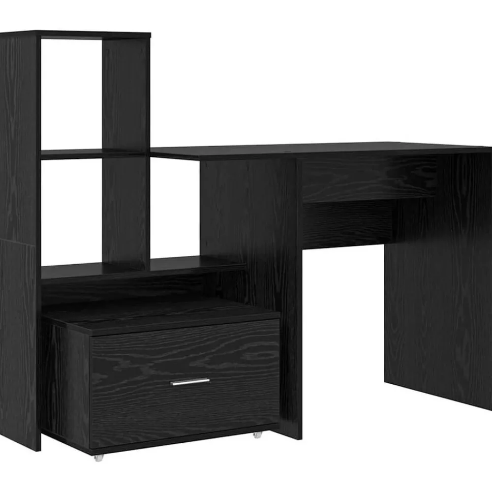 vidaXL Mobiliario De Oficina-Escritorio con cajón 131,5 x 50 x 106,5 cm