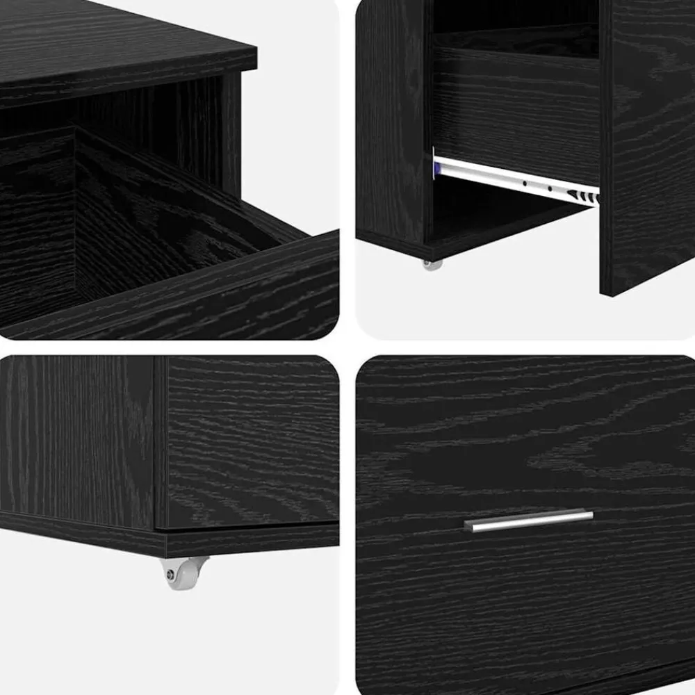 vidaXL Mobiliario De Oficina-Escritorio con cajón 131,5 x 50 x 106,5 cm