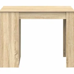 vidaXL Escritorio con cajón estante madera contrachapada Roble Sonoma