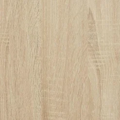 vidaXL Escritorio con cajón estante madera contrachapada Roble Sonoma