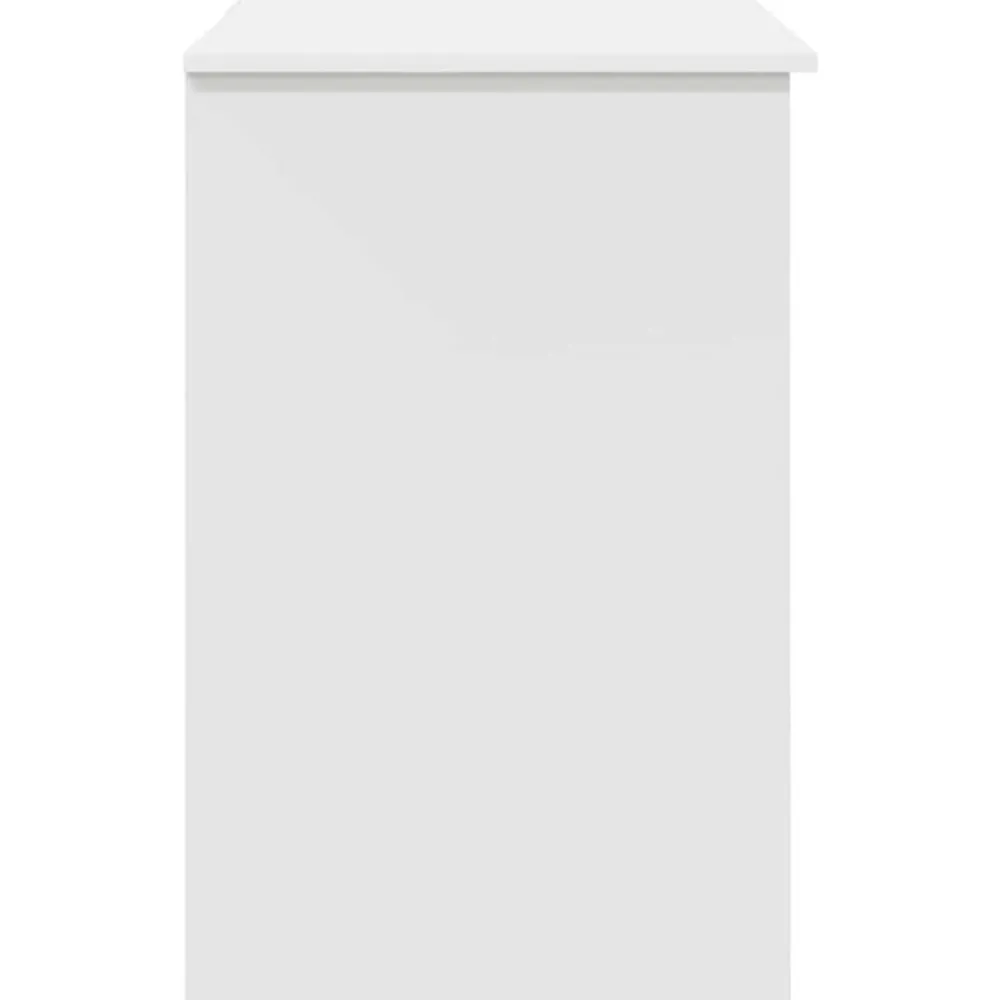 vidaXL Escritorio con cajón 90 x 49 x 75 cm Madera de ingeniería White New