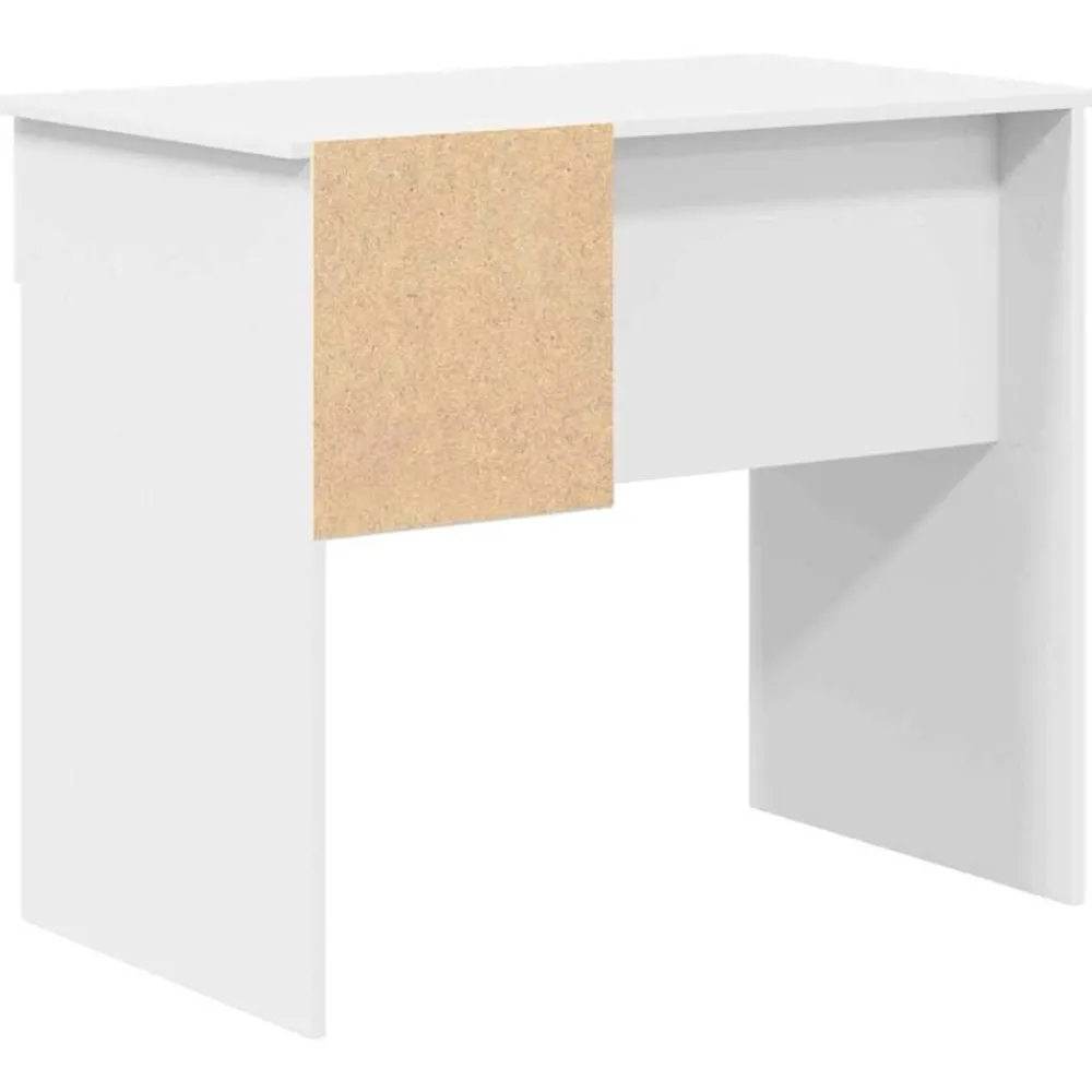 vidaXL Escritorio con cajón 90 x 49 x 75 cm Madera de ingeniería White New