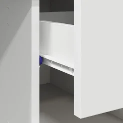 vidaXL Escritorio con cajón 90 x 49 x 75 cm Madera de ingeniería White New
