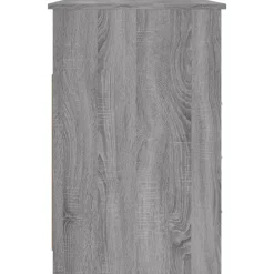 vidaXL Escritorio con cajones contrachapada 102x50x76 cm Gris sonoma New