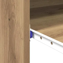 vidaXL Mobiliario De Oficina-Escritorio con cajón Roble artesanal 77.5 x 43 x 79 cm