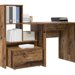 vidaXL Mobiliario De Oficina-Escritorio con cajón 131,5 x 50 x 106,5 cm