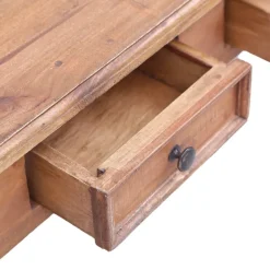 vidaXL Escritorio con cajones madera maciza de caoba 117x57x75 cm madera maciza reciclada New