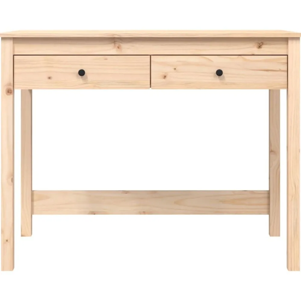 vidaXL Mobiliario De Oficina-Escritorio con cajones madera maciza de pino 100x50x78 cm