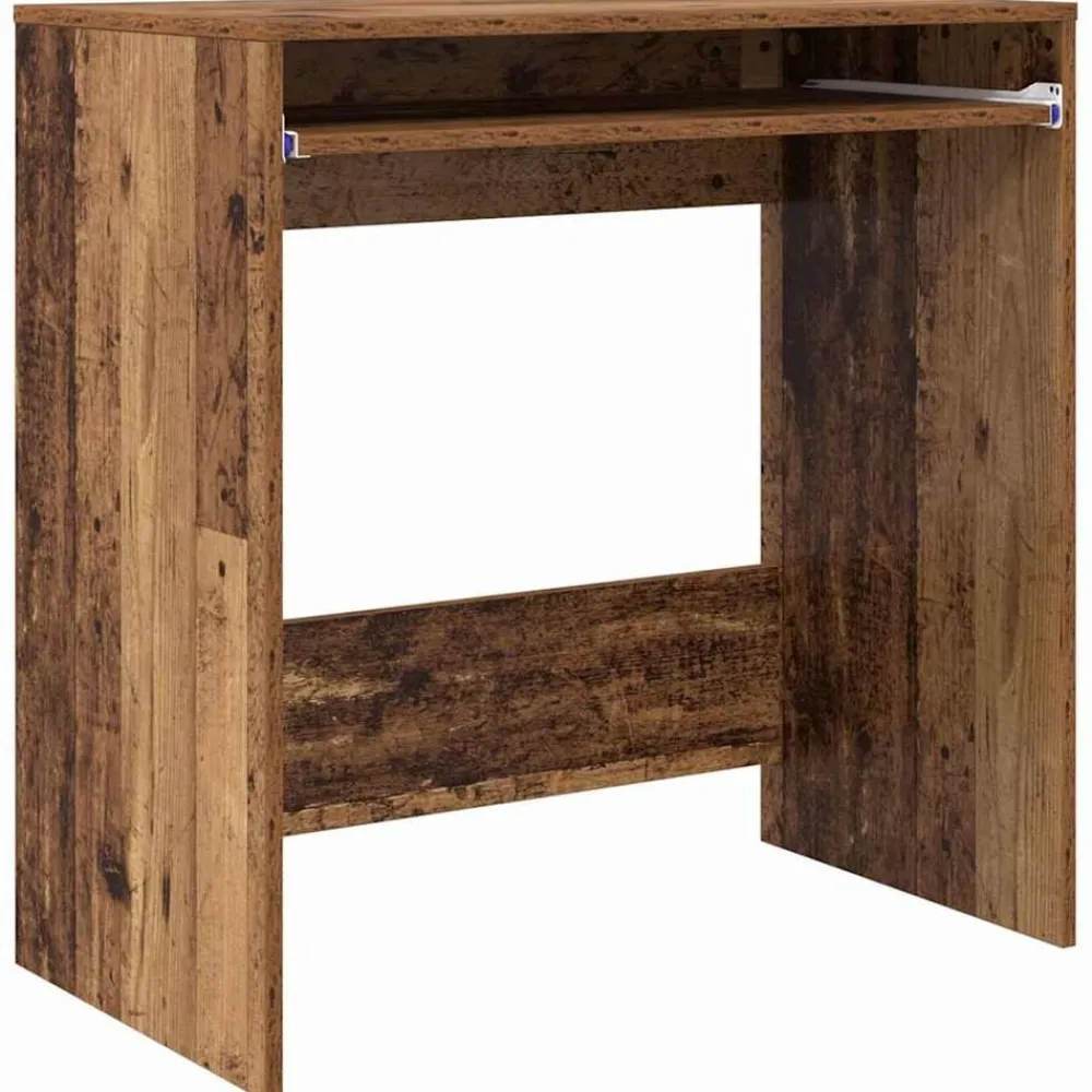 vidaXL Escritorio con cajón 77.5 x 43 x 79 cm Madera envejecida