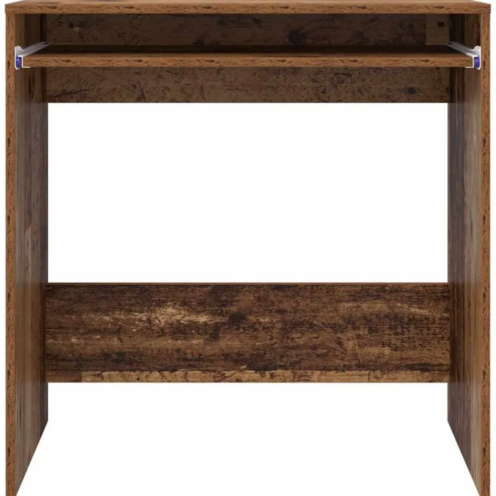 vidaXL Escritorio con cajón 77.5 x 43 x 79 cm Madera envejecida