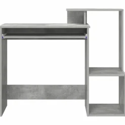 vidaXL Mobiliario De Oficina-Escritorio con cajón Gris Concreto 106 x 41 x 88.5 cm