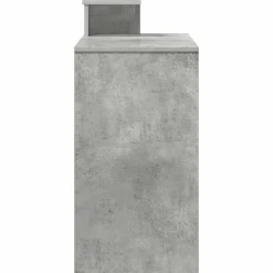 vidaXL Mobiliario De Oficina-Escritorio con cajón Gris Concreto 106 x 41 x 88.5 cm