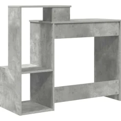 vidaXL Mobiliario De Oficina-Escritorio con cajón Gris Concreto 106 x 41 x 88.5 cm