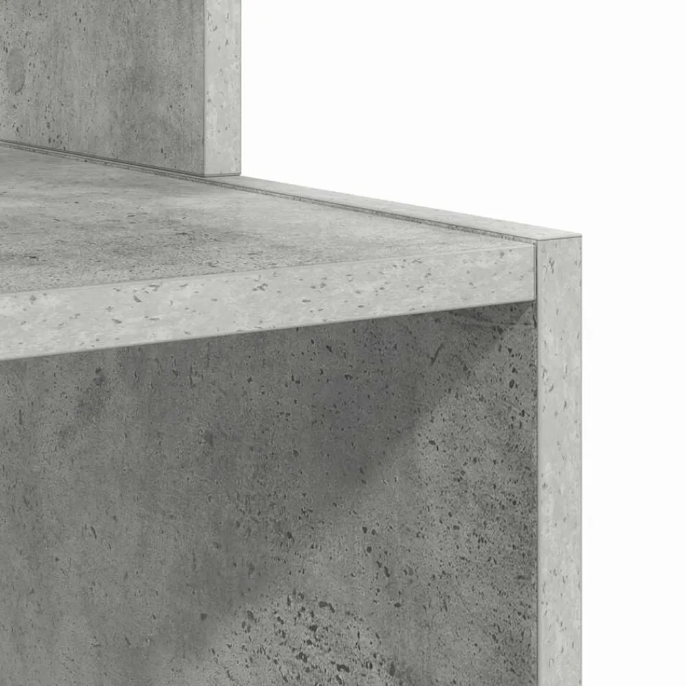 vidaXL Mobiliario De Oficina-Escritorio con cajón Gris Concreto 106 x 41 x 88.5 cm