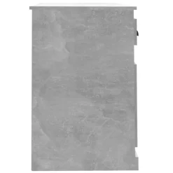 vidaXL Escritorio con cajón madera gris hormigón 115x50x75 cm Gris hormigón Outlet