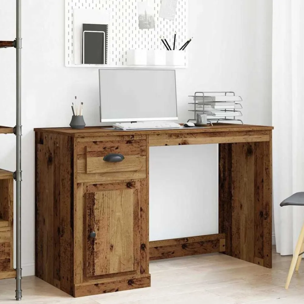 vidaXL Mobiliario De Oficina-Escritorio con cajón 50 x 115 x 75 cm