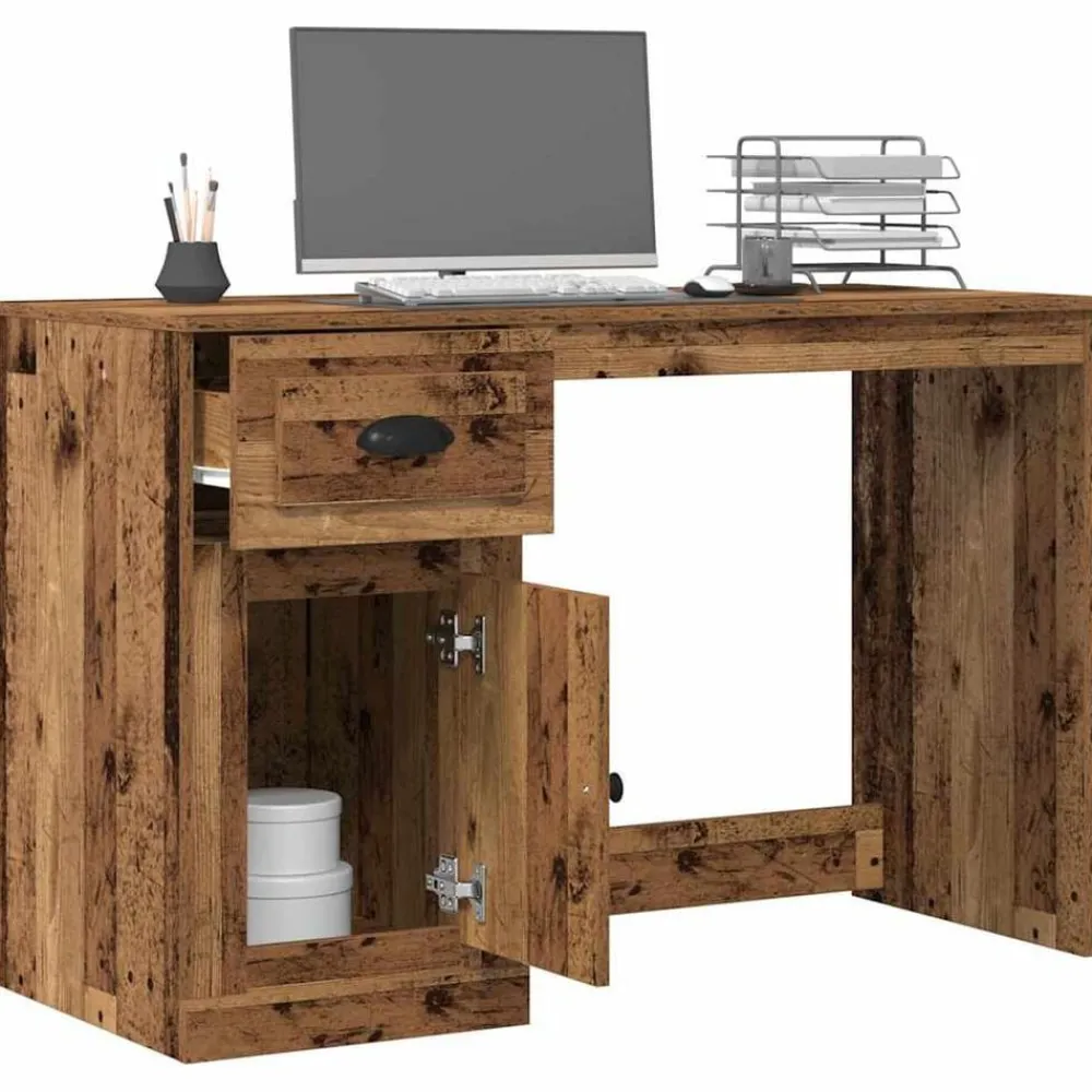 vidaXL Mobiliario De Oficina-Escritorio con cajón 50 x 115 x 75 cm