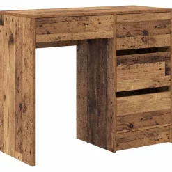 vidaXL Mobiliario De Oficina-Escritorio con cajón 90 x 37.5 x 75 cm