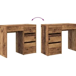 vidaXL Mobiliario De Oficina-Escritorio con cajón 90 x 37.5 x 75 cm