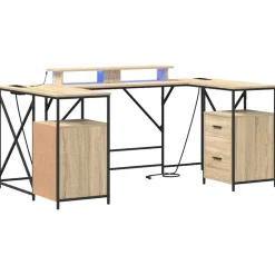 vidaXL Mobiliario De Oficina-Escritorio con cajón 182 x 101 x 87,5 cm