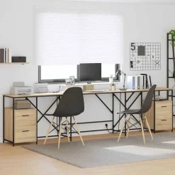 vidaXL Mobiliario De Oficina-Escritorio con cajón 182 x 101 x 87,5 cm