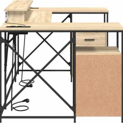 vidaXL Mobiliario De Oficina-Escritorio con cajón 182 x 101 x 87,5 cm
