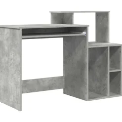 vidaXL Escritorio con cajón Gris Concreto 120,5 x 44 x 88,5 cm Gris hormigón New