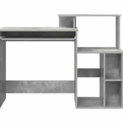 vidaXL Escritorio con cajón Gris Concreto 120,5 x 44 x 88,5 cm Gris hormigón New