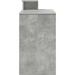 vidaXL Escritorio con cajón Gris Concreto 120,5 x 44 x 88,5 cm Gris hormigón New