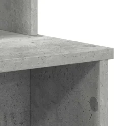 vidaXL Escritorio con cajón Gris Concreto 120,5 x 44 x 88,5 cm Gris hormigón New
