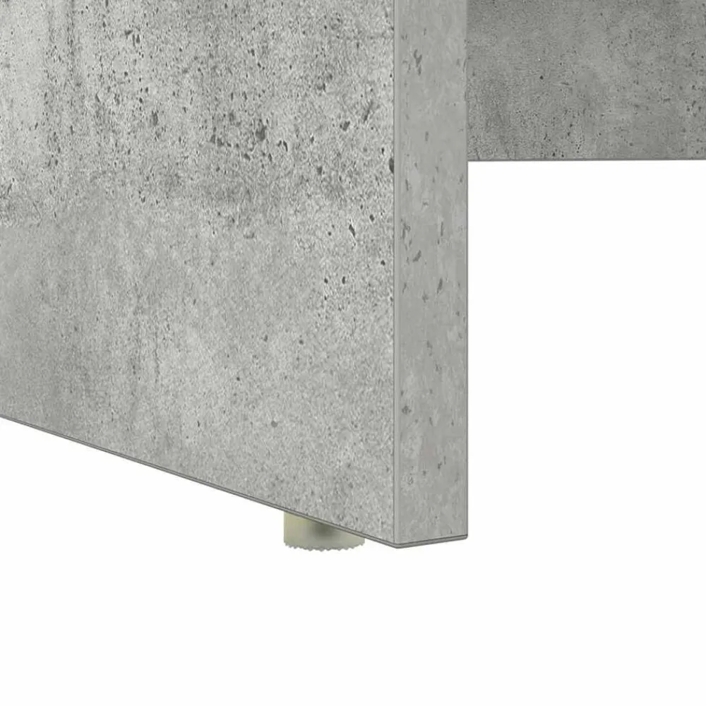 vidaXL Escritorio con cajón Gris Concreto 120,5 x 44 x 88,5 cm Gris hormigón New