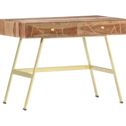 vidaXL Escritorio con cajones madera maciza de acacia 100x55x75 cm Hot