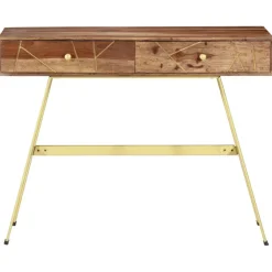 vidaXL Escritorio con cajones madera maciza de acacia 100x55x75 cm Hot