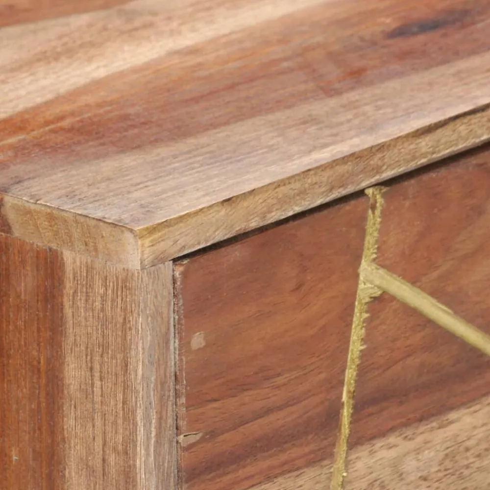 vidaXL Escritorio con cajones madera maciza de acacia 100x55x75 cm Hot