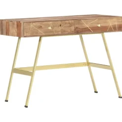 vidaXL Escritorio con cajones madera maciza de acacia 100x55x75 cm Hot