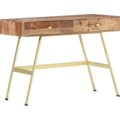 vidaXL Escritorio con cajones madera maciza de acacia 100x55x75 cm Hot