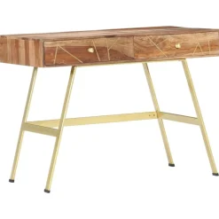 vidaXL Escritorio con cajones madera maciza de acacia 100x55x75 cm Hot