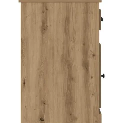 vidaXL Escritorio con cajón Roble artesanal 50 x 115 x 75 cm Roble artisan Hot