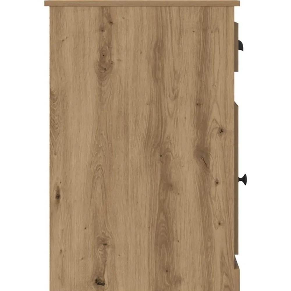 vidaXL Escritorio con cajón Roble artesanal 50 x 115 x 75 cm Roble artisan Hot