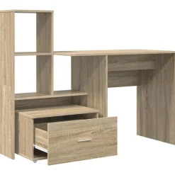 vidaXL Mobiliario De Oficina-Escritorio con cajón 131,5 x 50 x 106,5 cm