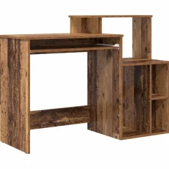 vidaXL Escritorio con cajón 120,5 x 44 x 88,5 cm Madera envejecida New
